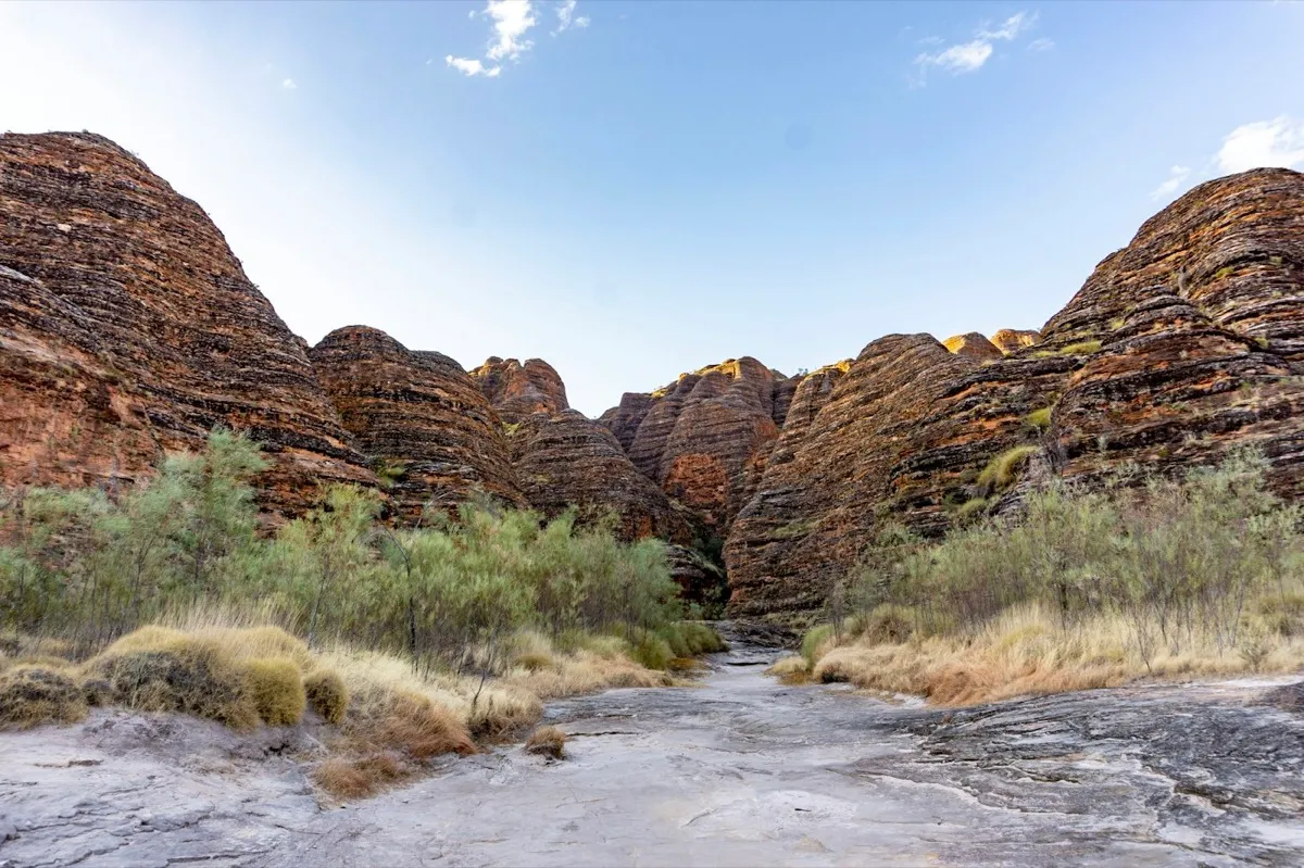 Striped beehive-shaped rock domes of the Bungle Bungles